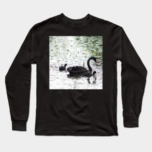 Black Swan and Cygnets Long Sleeve T-Shirt